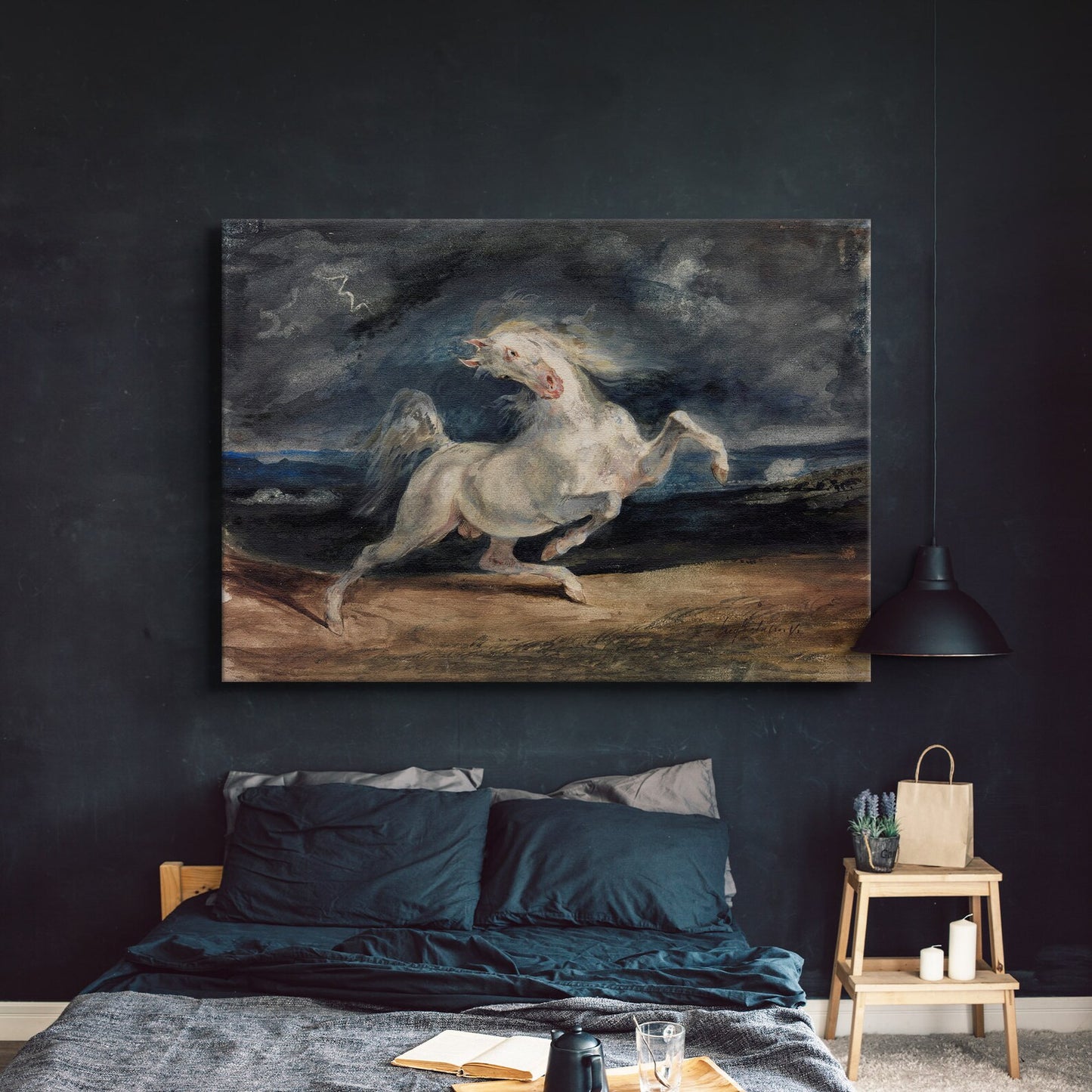Cavallo spaventato da un temporale - Eugène Delacroix