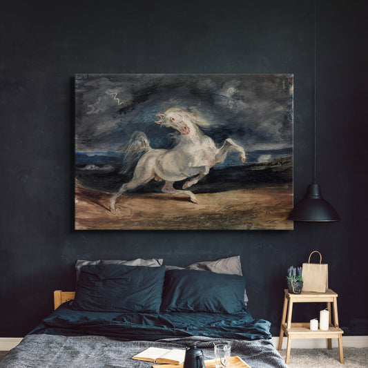 Cavallo spaventato da un temporale - Eugène Delacroix